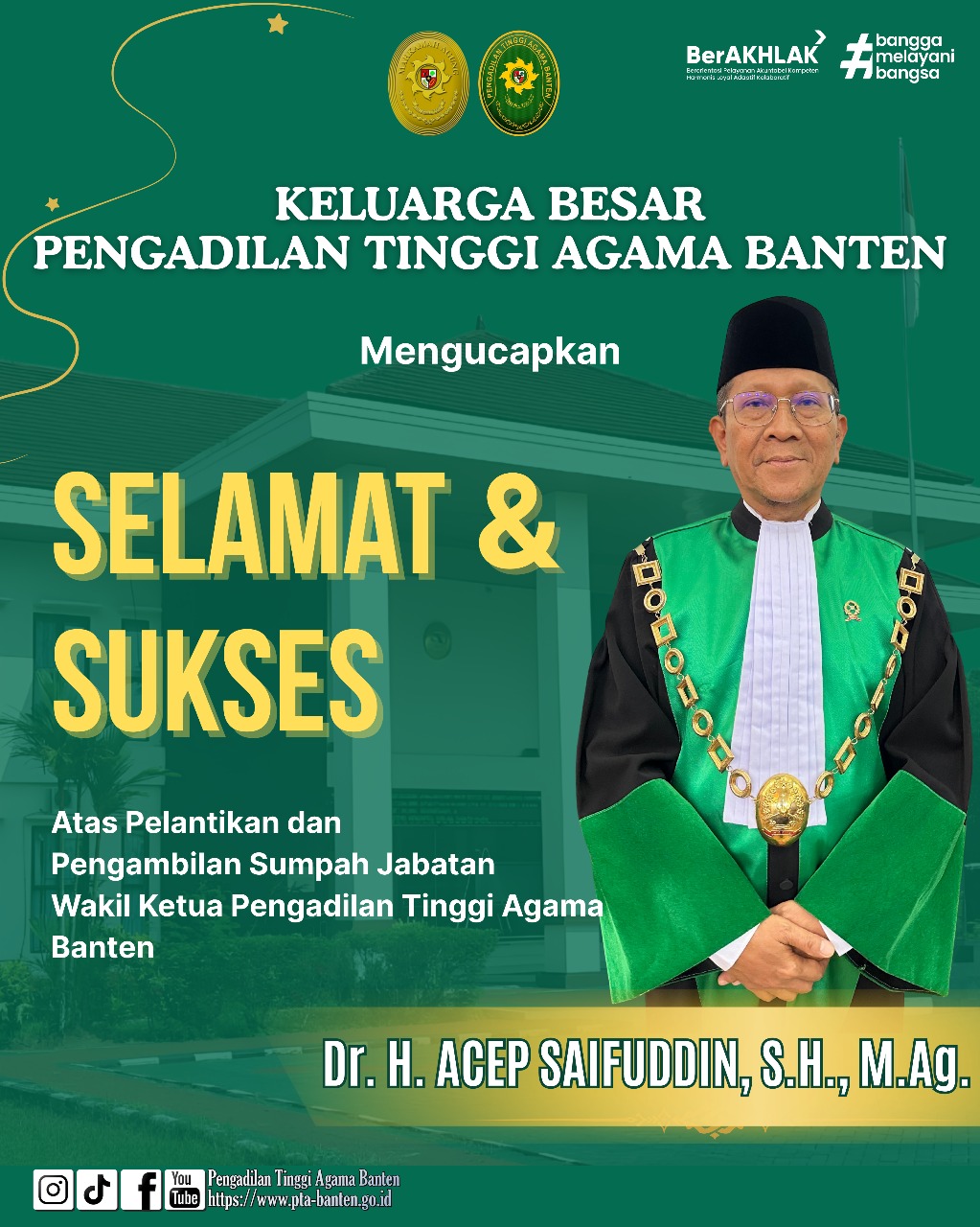 Ucapan selamat pak acep wakil